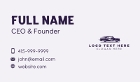 Fast Purple Car Business Card