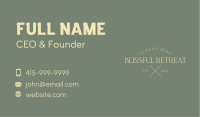 Elegant Premium Business Wordmark Business Card