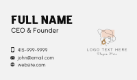 Woman Hat Jewelry Business Card Design