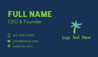 Tropical Tree Pen  Business Card Design