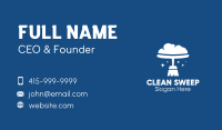 Cloud Broom Cleaning  Business Card Image Preview