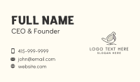 Gray Robin Bird Business Card