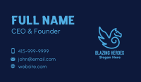 Blue Pegasus Horse Business Card Image Preview