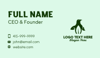 Natural Eco Penguin Business Card