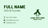 Natural Eco Penguin Business Card Design