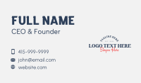 Generic Rustic Type Business Card Design