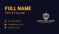 Owl Bird Shield Gaming Business Card