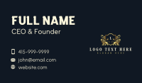 Luxury Lion Crest Business Card