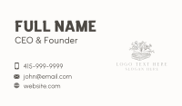 Rustic Floral Book Business Card