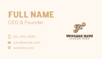 Stylish Fashion Studio Letter F Business Card Image Preview