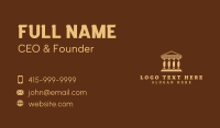 Parthenon Tourism Structure   Business Card