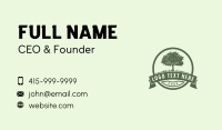 Tree Grass Planting Business Card