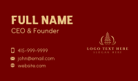 Pagoda Temple Architecture Business Card Design