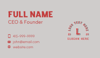 Bold Sporty Lettermark Business Card Design