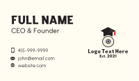 Webcam Graduation Cap Business Card
