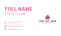 Cherry Cupcake Sweets Business Card