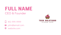 Cherry Cupcake Sweets Business Card Design