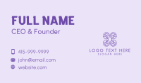 Purple Flower Shop Business Card