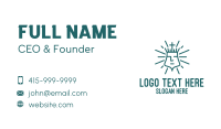 Abstract Christian Head Business Card Design