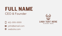 Horns Viking Warrior  Business Card