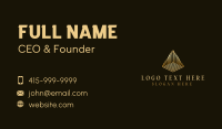 Premium Finance Pyramid Business Card