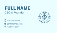 Blue Pipe Plumbing Business Card