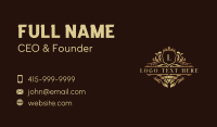 Luxury Shield Crest Business Card Design