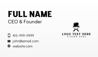 Hat Scissor Grooming Business Card