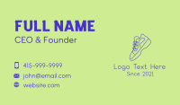 Mid Top Sneaker Monoline Business Card