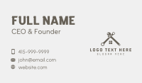 Wrench House Roof Repair Business Card