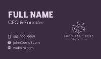 Floral Crystal Gemstone Business Card