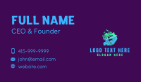 Blue And Green Business Card example 3