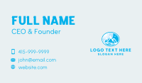 Mountain Peak Hiking Business Card Design