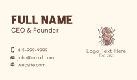 Leaf Thread Knot Business Card Design