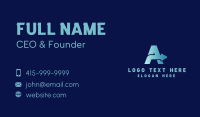 Arrow Company Letter A Business Card Design