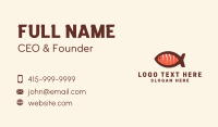 Salmon Sashimi Restaurant Business Card