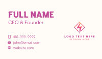 Gradient Lightning Bolt Business Card