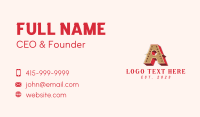 Western Letter A Business Card Design