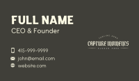 Urban Gothic Wordmark  Business Card