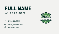 Grass Cutting Gardener Mower Business Card Image Preview