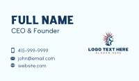 Freedom Lady Liberty Business Card Design