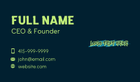 Graffiti Paint Wordmark Business Card