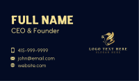 Novel Feather Quill Business Card
