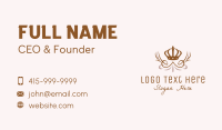 Luxury Monarch Crown  Business Card