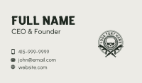 Skull Gun Firearm Business Card