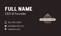 Luxury Feminine Floral Crown Business Card