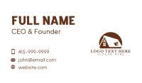Cabin Roof Construction Business Card
