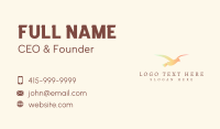 Flying Bird Silhouette Business Card