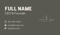 Elegant Luxury Lettermark Business Card Image Preview