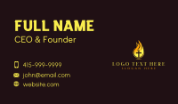 Holy Fire Cross Business Card